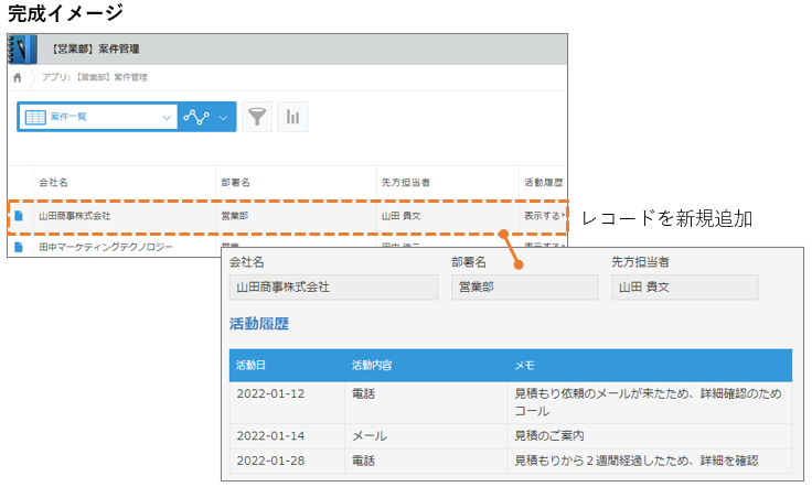 スクリーンショット:完成イメージ