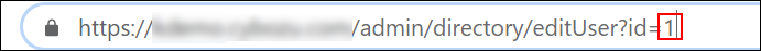 スクリーンショット：［ユーザー情報の変更］画面のURLで末尾の数字を強調している