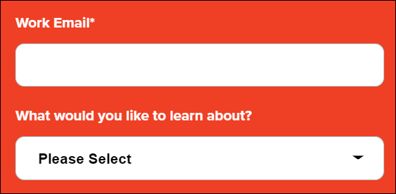 スクリーンショット：試用申し込みのフォーム